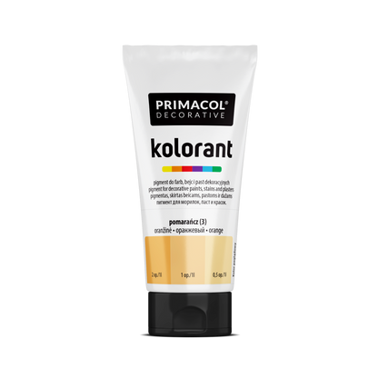 Primacol Decorative Pigment 40 ml in Orange 03 for tinting paints and decorative effects