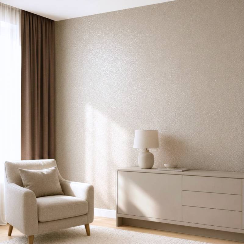 Soft cream white glitter decorative paint 