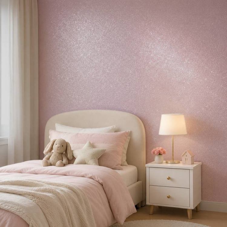 Soft pink glitter decorative paint