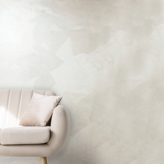Royal Silk decorative paint in Silver Base shade with a pearly satin finish on a wall